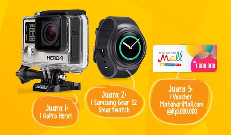 Kontes Blog Blue Bird Berhadiah GoPro Hero4, Samsung Gear S2 Smartwatch dan Voucher MatahariMall.com